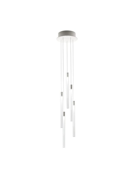 Fabbian Multispot Tooby F32 A02 lampadario moderno 5 luci led