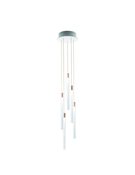 Fabbian Multispot Tooby F32 A02 lampadario moderno 5 luci led