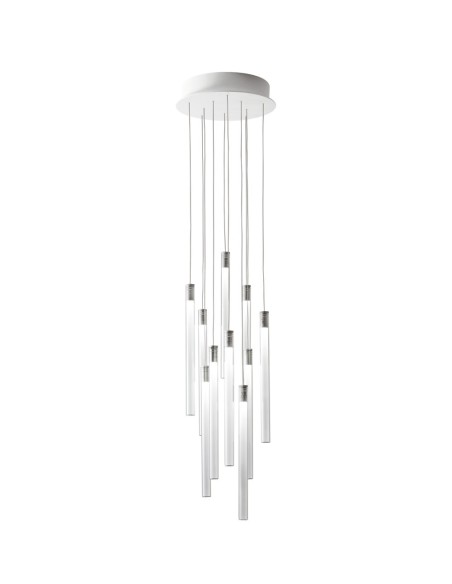 Fabbian Multispot Tooby F32 A03 sospensione moderna 10 luci