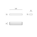 Gea Luce GAP552-553 applique LED 20W disegno tecnico