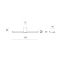 Gea Luce GAP560-561 applique LED 18W IP44 disegno tecnico