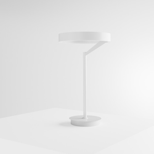 Gea Luce Criseide L lampada da tavolo LED Bianco satinato