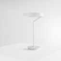 Gea Luce Criseide L lampada da tavolo LED Bianco satinato