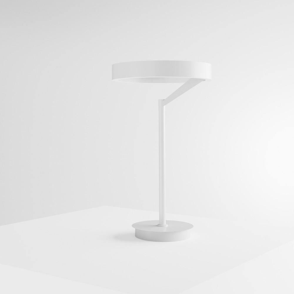 Gea Luce Criseide L lampada da tavolo LED Bianco satinato