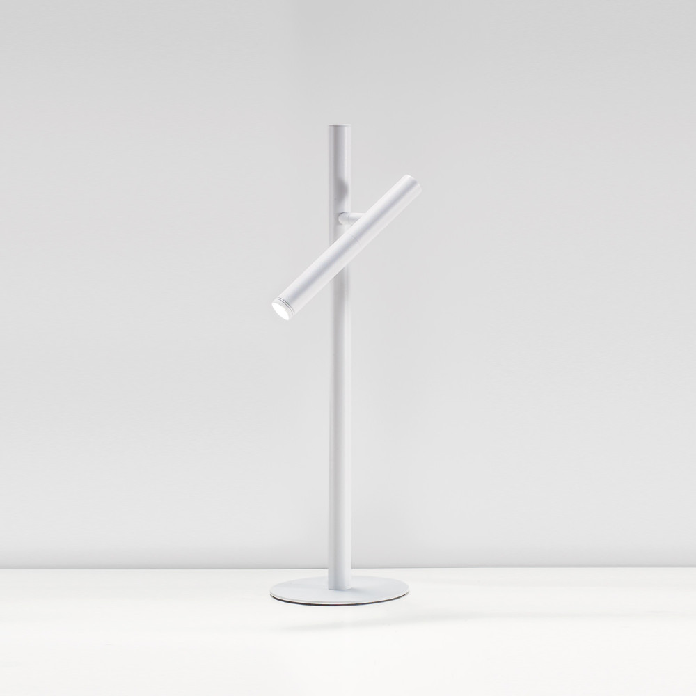 Gea Luce GLS lampada da tavolo LED orientabile Bianco opaco