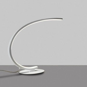 Gea Luce Iole L lampada da tavolo LED Bianco satinato