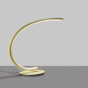Gea Luce Iole L lampada da tavolo LED Oro spazzolato