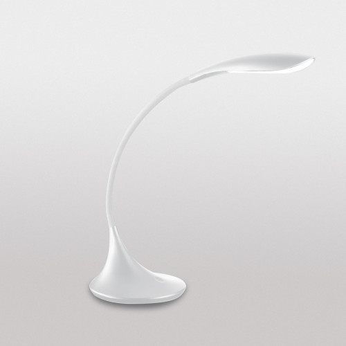 Gea Luce Nunki L lampada da tavolo LED Bianco lucido