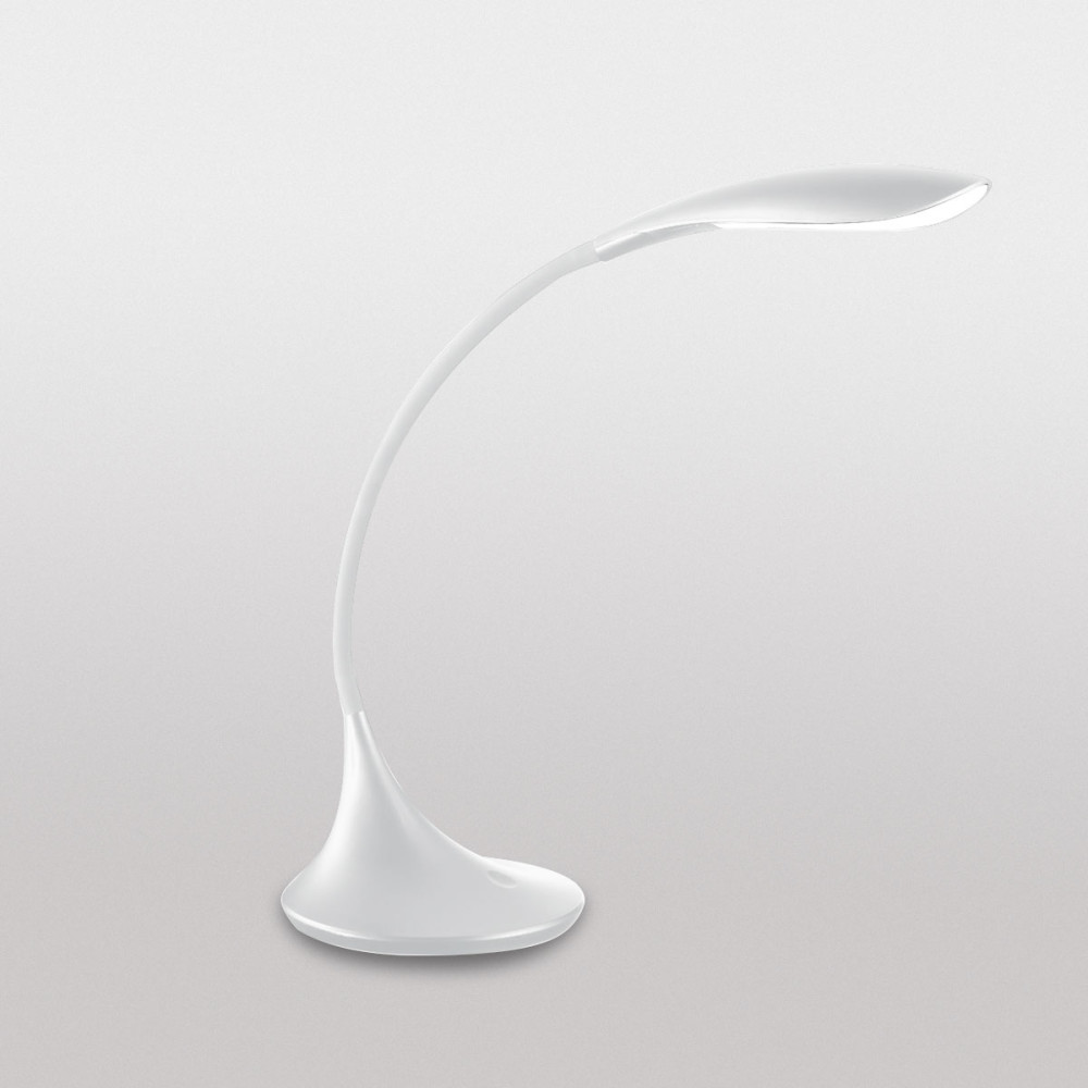 Gea Luce Nunki L lampada da tavolo LED Bianco lucido