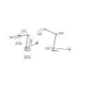 Gea Luce Efira L lampada da tavolo LED disegno tecnico