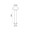 Gea Luce GES2332 paletto LED 12W IP65 600 mm