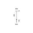 Gea Luce GES2420 paletto LED 1.5W IP65 300 mm
