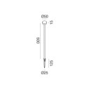 Gea Luce GES2422 paletto LED 1.5W IP65 500 mm