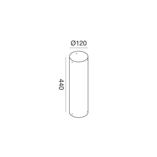 Gea Luce GES2402 palo per sistema componibile 440 mm