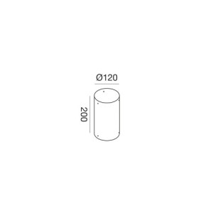 Gea Luce GES2405 palo per sistema componibile 200 mm