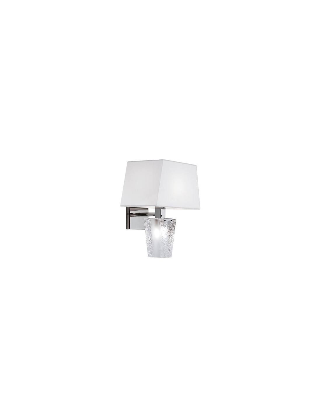 Fabbian Vicky D69 D03 applique con paralume in tessuto