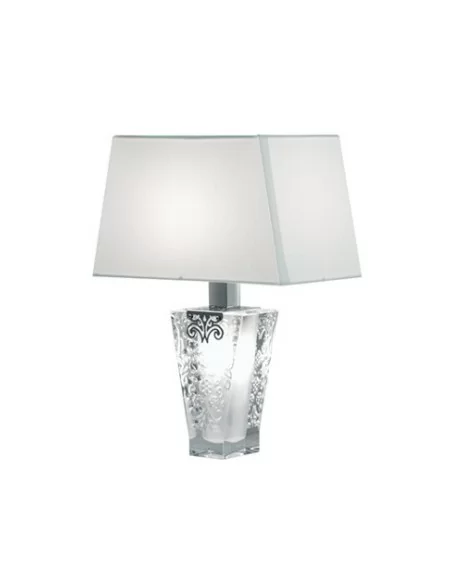 Fabbian Vicky D69 B03 da tavolo con paralume in tessuto