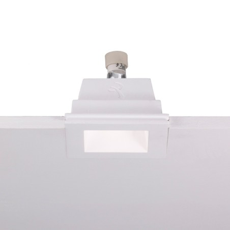 Rossini Wiki 9831 : spots encastrables carrés en plâtre, spot escamotable en plâtre pour faux-plafond