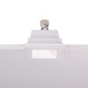 Rossini Wiki 9831 : spots encastrables carrés en plâtre, spot escamotable en plâtre pour faux-plafond