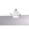Rossini Agar 9838 faretti quadrati in gesso, faretto in cartongesso, faretti in gesso da soffitto