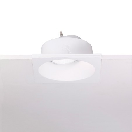 Rossini Fico 9837 faretti incasso cartongesso a scomparsa, portafaretti in gesso verniciabili, portafaretto gesso