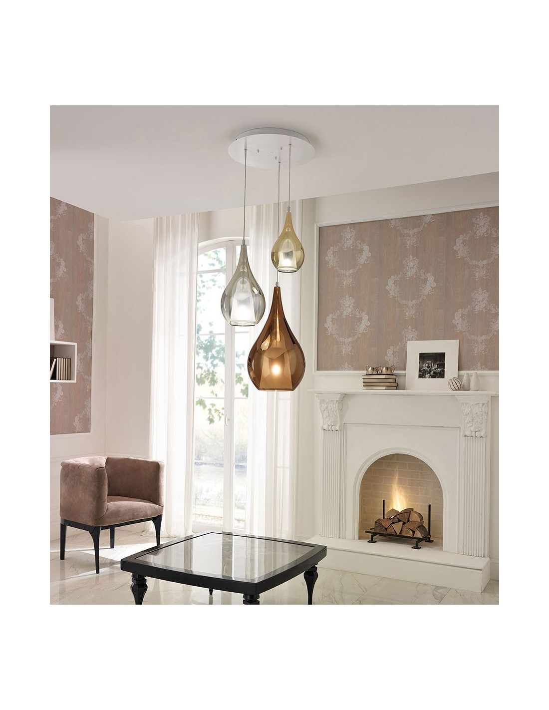Cangini e Tucci Zoe 1309MX.3L lampadario moderno