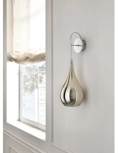 Cangini e Tucci Zoe AP1301.1L applique per pareti, applique per camera da letto, applique vetro, lampada design parete