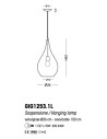 Cangini E Tucci Lacrima rigato RGIG1253.1L lampadario moderno