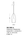 Cangini & Tucci Flute XXL1393.1L sospensione  diametro 20 cm