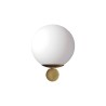 Marchetti Luna AP lampada da parete in metallo nero oro bianco