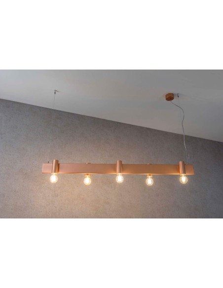 Marchetti Minimal S lampadario in metallo nero bianco rame