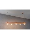 Marchetti Minimal S lampadario in metallo nero bianco rame