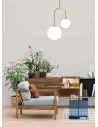 Marchetti Moons S sospensione in metallo diffusore in vetro