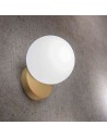 Marchetti Tin tin AP lampada da parete in metallo e diffusore in vetro