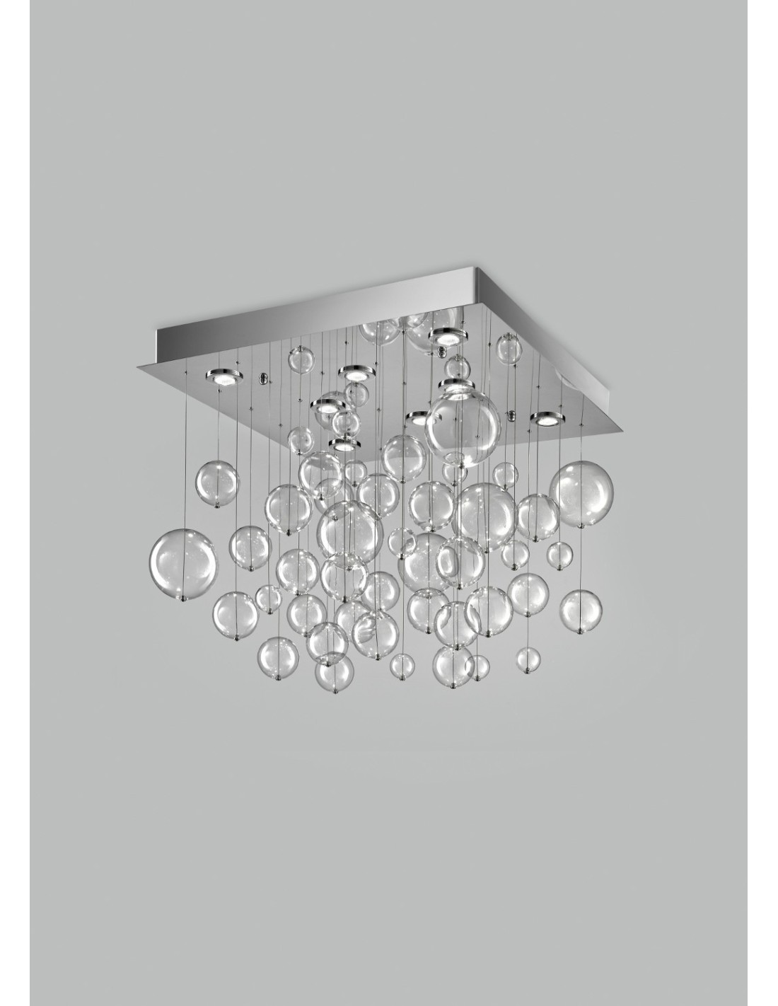 Bolero Metal lux plafoniera moderna altezza 70 cm