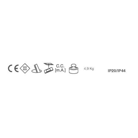 Incasso in gesso Bolle 4113 di 9010