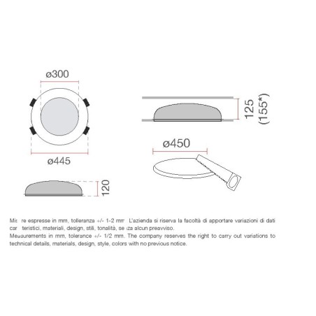 Incasso in gesso Bolle 4113B di 9010