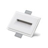 4155B faretto segnapasso per cartongesso e muratura di 9010