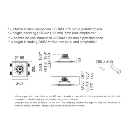 Incasso orientabile 4039 di 9010