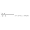 4210 faretto incasso rettangolare di 9010