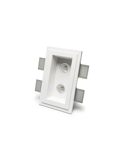 4210 di 9010 faretti in gesso doppio, faretti filo gesso, faretti gesso controsoffitto, belfiore faretti incasso gesso