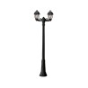 Rossini Chris T.20600-2 : lampadaire de jardin haut à 2 lumières E27, IP44
