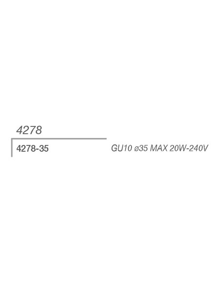4278 faretto incasso quadrato 40x40 vetro satinato di 9010