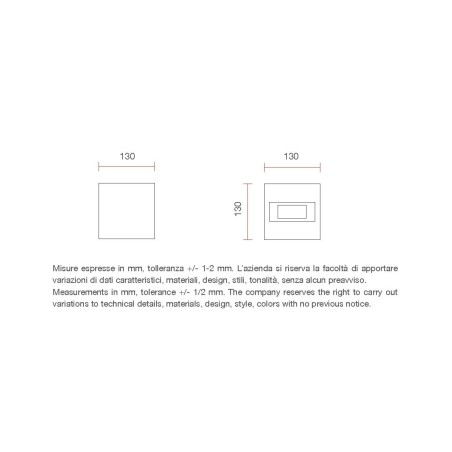 Belfiore 2336B applique doppia emissione led