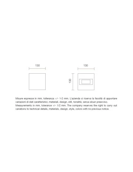 Belfiore 2336B applique doppia emissione led