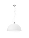 Rossini Isako 10801-50 lampadario semisferico moderno in vetro bianco satinato