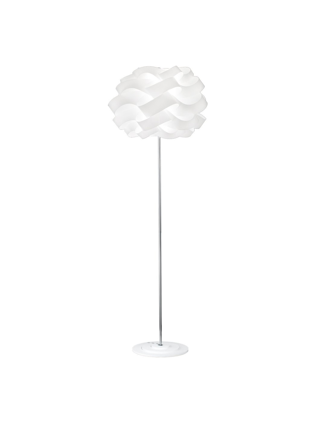 Rossini Carrie CAR003 lampada da terra moderna in policarbonato bianco