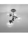 Global 262.350 Metal lux lampade moderne da soffitto, plafoniere per camere da letto