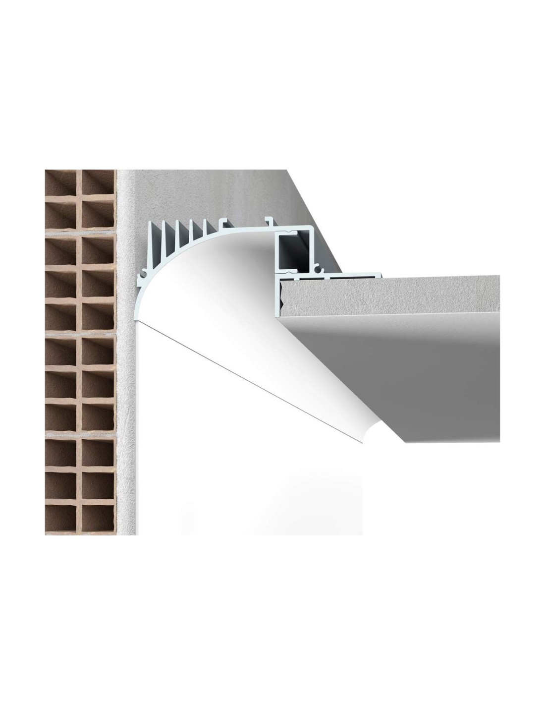 Profilo per strip led P007 di 9010