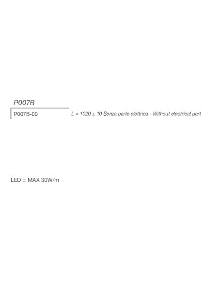 Profilo per strip led P007 di 9010